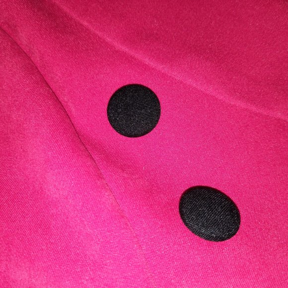 Amoretti Red Blaxer with black emroidery detail, double breasted buttons - Picture 7 of 8